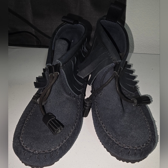 Rag and  bone blue suede moccasin size 5.5 - Picture 2 of 5